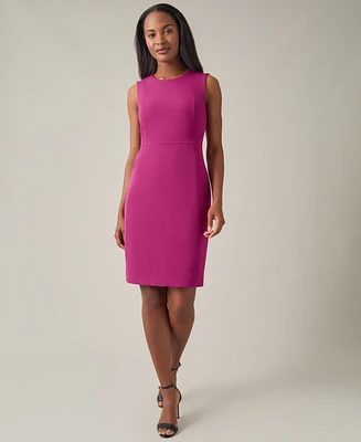 Kasper Women's Sleeveless Princess-Seam Sheath Dress