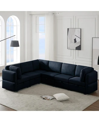 Simplie Fun Modular Sectional Sofa with Storage