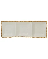 Certified International Regency 3-Section Porcelain Tray