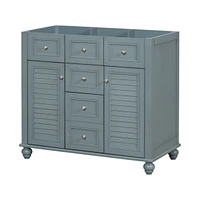 36" Bathroom Vanity Cabinet with Drawers & Soft-Close Doors