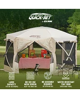 Clam Quick-Set Pavilion 12.5 x 12.5 Foot Portable Outdoor Canopy Shelter