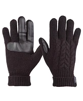 Isotoner Women's Cable Knit Gloves with Smart Touch