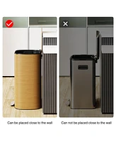 50L Soft-Close Stainless Steel Foot Pedal Trash Can