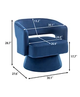 Cozy Swivel Barrel Chair: Luxurious Comfort, Effortless Rotation