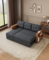 Streamdale Furniture Pull-Out Sectional Sofa with Storage & Sleeper