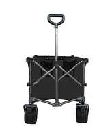 Collapsible Folding Wagon: Large Capacity, Removable Fabric, Compact Size