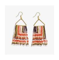 Paige Beaded Fringe Earrings