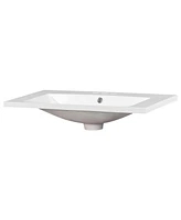 Simplie Fun 30" Resin Vanity Top with 3 Faucet Holes