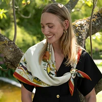 Anthea - Hand Rolled Silk Foulard for Women