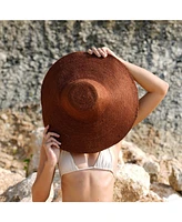 Riri Burnt Sienna Jute Straw Hat
