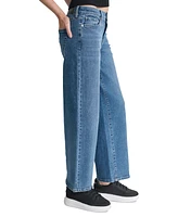 Dkny Jeans Petite High-Rise Wide-Leg