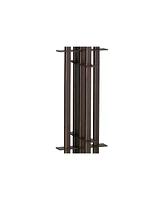 Mission Tiffany Style Table Lamp with Table Top Dimmer 26.5" High Bronze Wrought Iron Stained Glass Shade for Living Room Bedroom House Bedside N