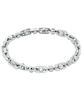 Michael Kors Rhodium-Plated Brass Astor Link Unisex Chain Bracelet