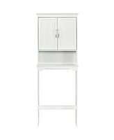 Costway Over The Toilet Space Saver Bathroom Organizer w/ Storage Cabinet & Shelf