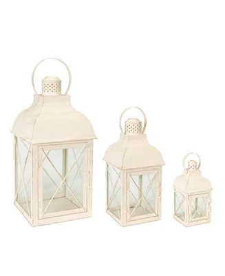 Slickblue Set of 3 Metal Lanterns for Stylish Home Decor