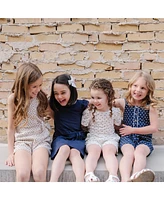 Hope & Henry Toddler Girls Halter Button Front Linen Romper