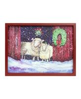 Rustic Barn and Sheep Frame for Farmhouse Decor