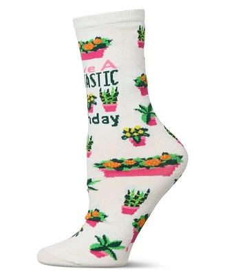 Have a Plantastic Birthday Greeting Card Crew Socks
