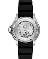 Emporio Armani Men's Automatic Black Silicone Strap Watch 42mm