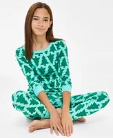 Holiday Lane Little & Big Kids Trees Cotton Snug Fit Matching Family Pajamas Set, Created for Macy's