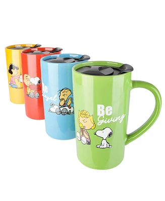 Peanuts 4 Pack 18OZ Travel Cup w/ Lid