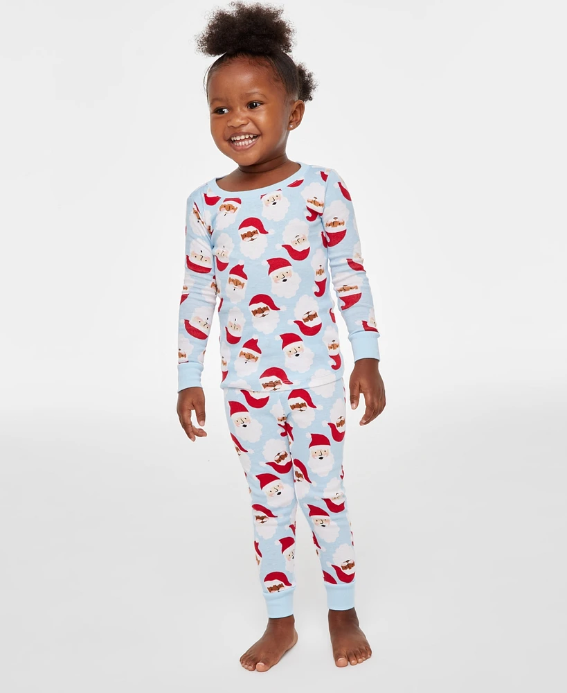 Family Pajamas Baby & Toddler Santa Toss Cotton Snug-Fit Matching Christmas Set, Created for Macy's