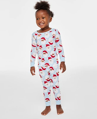 Holiday Lane Toddler Santa Cotton Snug Fit Matching Family Pajamas Set, Created for Macy's