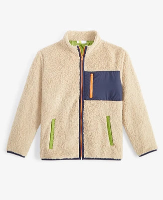 Epic Threads Little & Big Boys Colorblocked Faux-Sherpa Jacket, Created for Macy's