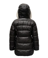 Michael Kors Big Girls Stadium Puffer Jacket with Bib