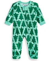 Family Pajamas Baby Trees Cotton Footed Matching Christmas Pajamas, Created for Macy's