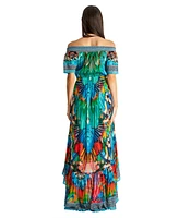 La Moda Clothing Women's Off Shoulder High Low Dress