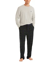 Nautica Men's Classic-Fit Plaid Fleece Pajama Pants