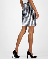 Hugo Women's Sorperia Houndstooth-Print Pull-On Skirt