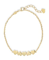 Devata Sweet Heart Chain Bracelet in 14K Gold, 6.5 in adj to 7.5 in, approx. 2.8 grams