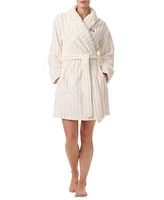 Tommy Hilfiger Women's Long-Sleeve Belted Plush Robe