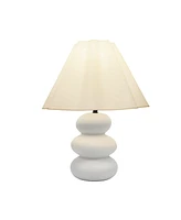 Brightech Kelsey 17.5" Led Bohemian Table Lamp with Ceramic Base