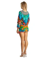 La Moda Clothing Women's Drawstring Elasic Waist Short Dress