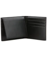 Perry Ellis Portfolio Men's Metal Logo Wallet