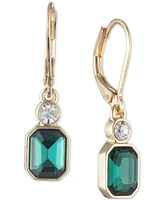 Anne Klein Gold-Tone Bright Crystal Drop Earrings