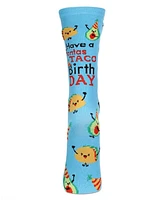 Have a FantasTACO Birthday Greeting Card Crew Socks
