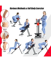 Givimo Foldable Adjustable Core Abdominal Trainer with 3 Adjustable Resistance and Lcd Display