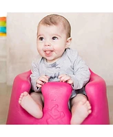 Bumbo Infant Floor Seat Baby Sit Up Chair with Adjustable Harness, Cradle Pink