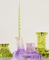 Kosta Boda Rocky Baroque Lilac Candlesticks