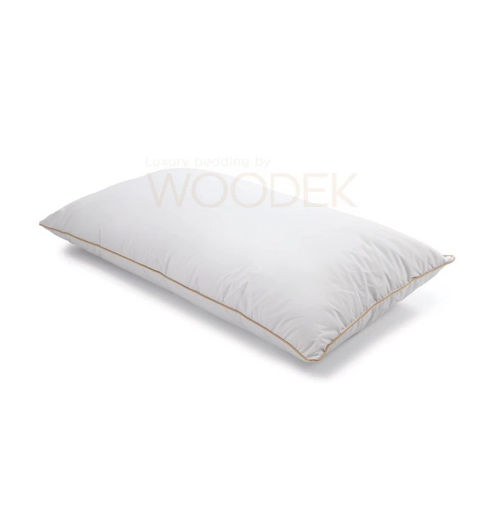 Woodek Luxurious Down Pillow Queen 20x28 Inches - Premium Cotton Fabric for Ultimate Comfort