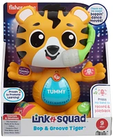 Fisher-Price Link Squad Bop Groove Tiger Baby Learning Toy with Music Lights - Multi