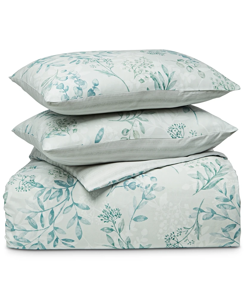 Charter Club Eucalyptus Garden 2-Pc. Duvet Cover Set, Twin, Created for Macy's