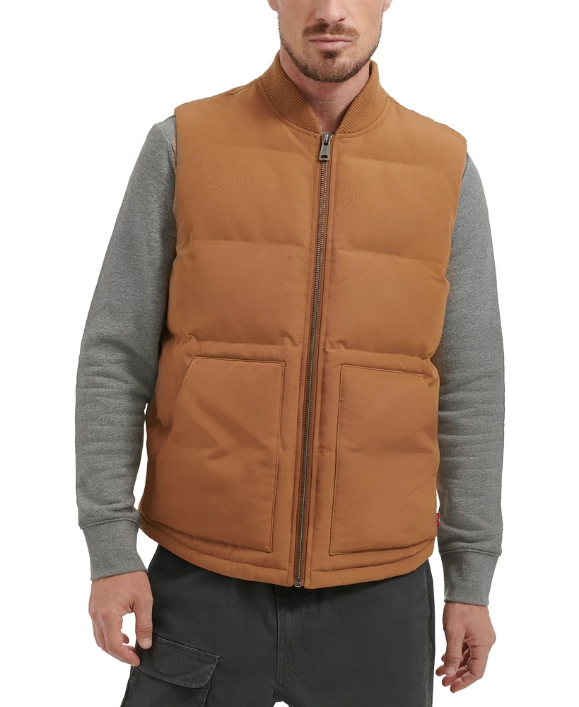 Levi's Men's Solid-Color Insulated Utility Vest