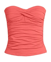 Lands' End Women's Bandeau Tankini Swimsuit Top