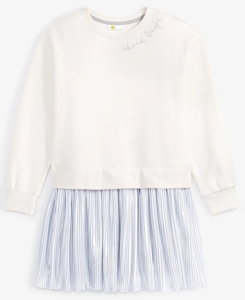 Epic Threads Girls Pleated Sweatshirt Dress, Created for Macy's