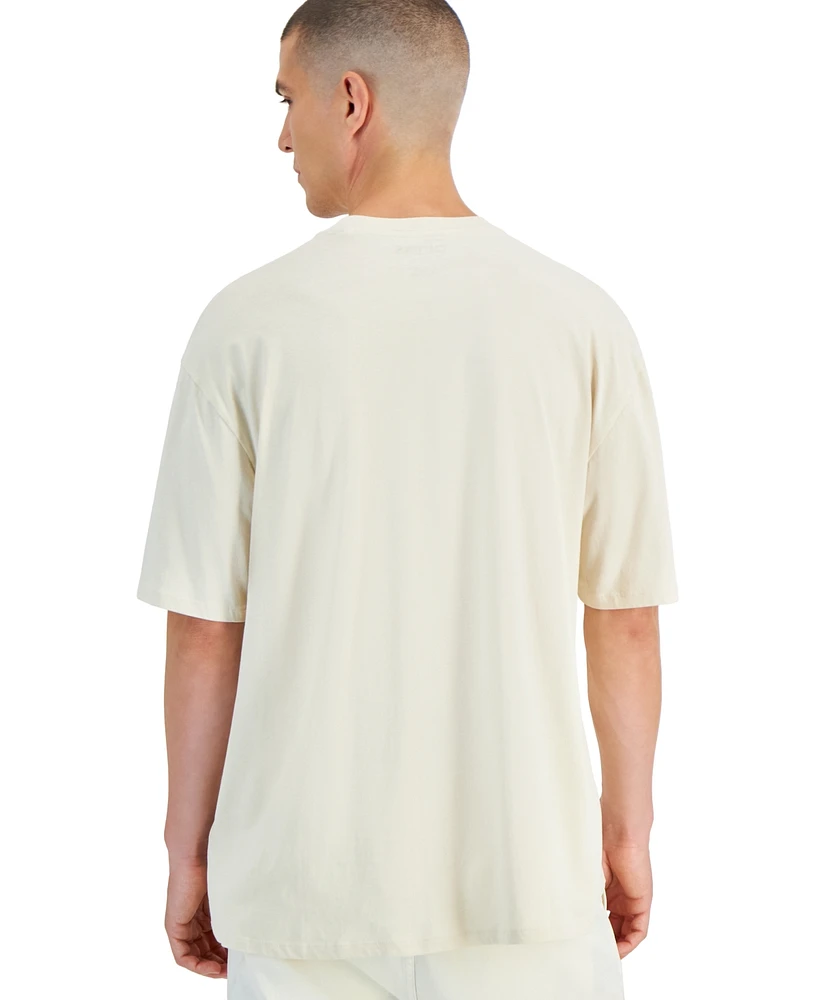 Guess Men's Relaxed Fit Short Sleeve Photo Print T-Shirt